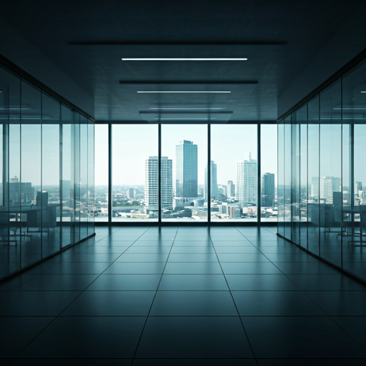 Modern professional hallway representing clear structured accessibility consulting