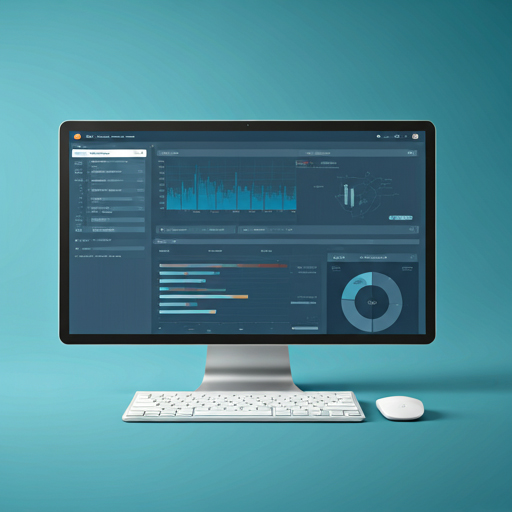 Monitor showing structured dashboard data for digital accessibility review